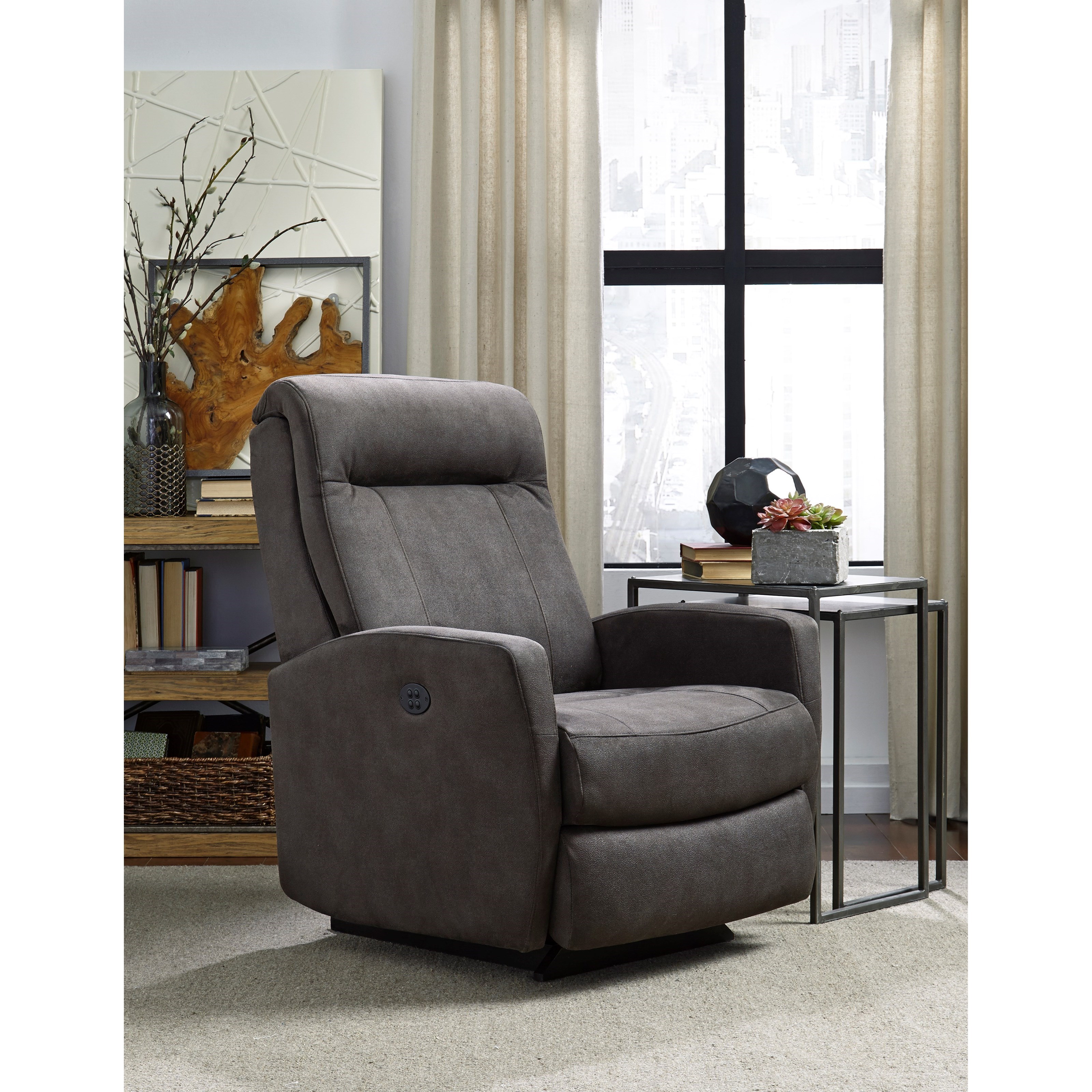 Best Home Furnishings Petite Recliners 2A35 Costilla Swivel Glider
